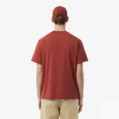 Мужская хлопковая футболка Lacoste с коротким рукавом фото 2