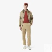 Мужская хлопковая футболка Lacoste с коротким рукавом фото 4