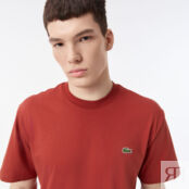 Мужская хлопковая футболка Lacoste с коротким рукавом фото 5