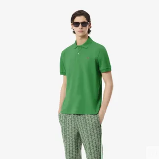 Мужское поло Lacoste  из смеси эластичного органического хлопка