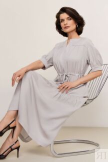 Платье с поясом на кулиске Auranna