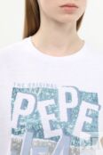 Футболка хлопковая с принтом PEPE JEANS фото 4