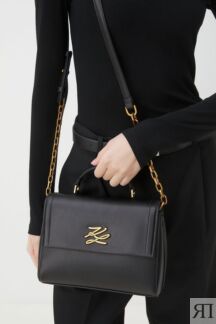 Сумка сэтчел кожаная Autograph Karl Lagerfeld