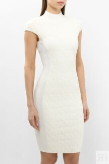Платье трикотажное приталенное с воротником стойкой Marciano by Guess