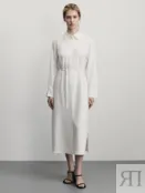 Платье-рубашка изо льна Zarina ZR2506012902-2 фото 4