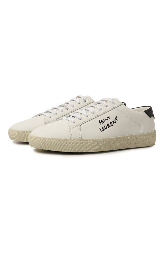 Кожаные кеды Court Classic SL/06 Saint Laurent 610685/AABEE фото 1