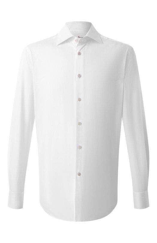 Хлопковая сорочка Kiton UCIH06146 фото 1