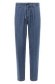 Брюки из хлопка и льна Stefano Ricci MFT41B3110/T205BL фото 1