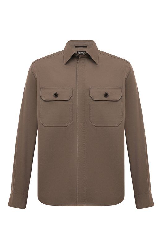 Хлопковая рубашка Zegna UDV16A7/S0T8 фото 1