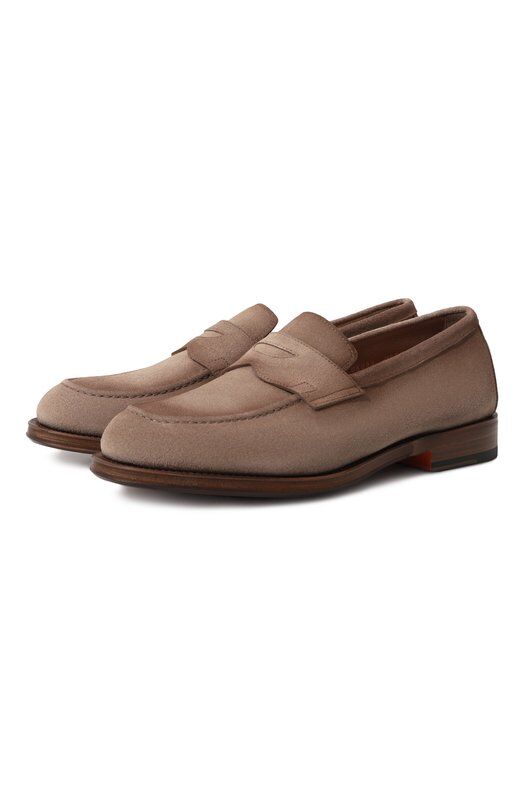 Замшевые пенни-лоферы Hill Santoni MCHG18750PC6SSG5E82 фото 1