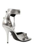 Кожаные босоножки Cagole 110 Balenciaga 743057/WBDK3 фото 4