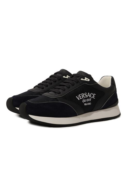 Комбинированные кроссовки Versace 1014457/1A00389 фото 1