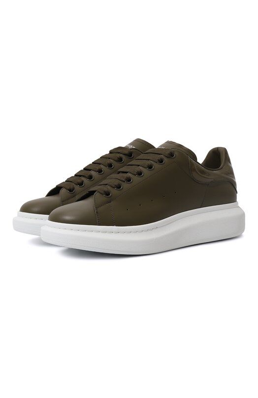 Кожаные кеды Oversized Alexander McQueen 777279/WIE9C фото 1