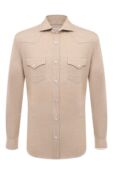 Рубашка изо льна и хлопка Brunello Cucinelli MW835B2289 фото 1