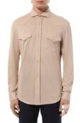 Рубашка изо льна и хлопка Brunello Cucinelli MW835B2289 фото 3