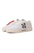 Текстильные кеды New Low Vulcanized Off-White 0MIA293S24FAB001 фото 1