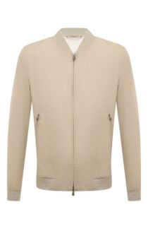 Бомбер из шелка и шерсти Corneliani