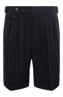 Шорты из хлопка и шерсти Brunello Cucinelli
