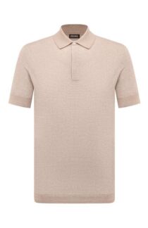 Поло из хлопка и льна Zegna
