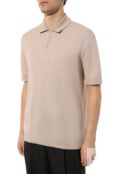 Поло из хлопка и льна Zegna UD372A7/D727 фото 3