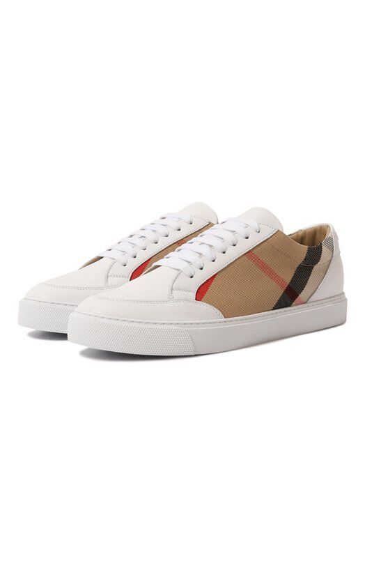 Комбинированные кеды Salmond Burberry 8056712 фото 1