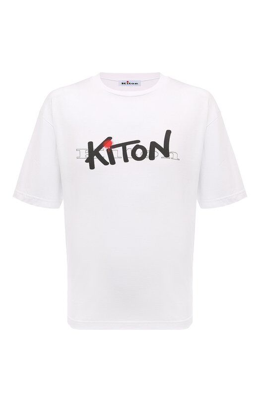 Хлопковая футболка Kiton UMK0364 фото 1