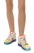 Кожаные кеды 08STHLM Acne Studios 08STHLM HIGH SPECTRUM W фото 3