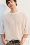 Футболка oversize хлопковая из сетки befree 4680704712438 фото 1