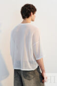 Футболка oversize хлопковая из сетки befree 4680704712438 фото 3
