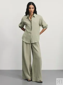 Широкие брюки из муслина Zarina