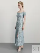Платье миди с цветочным принтом Zarina ZR2506022913-253 фото 4