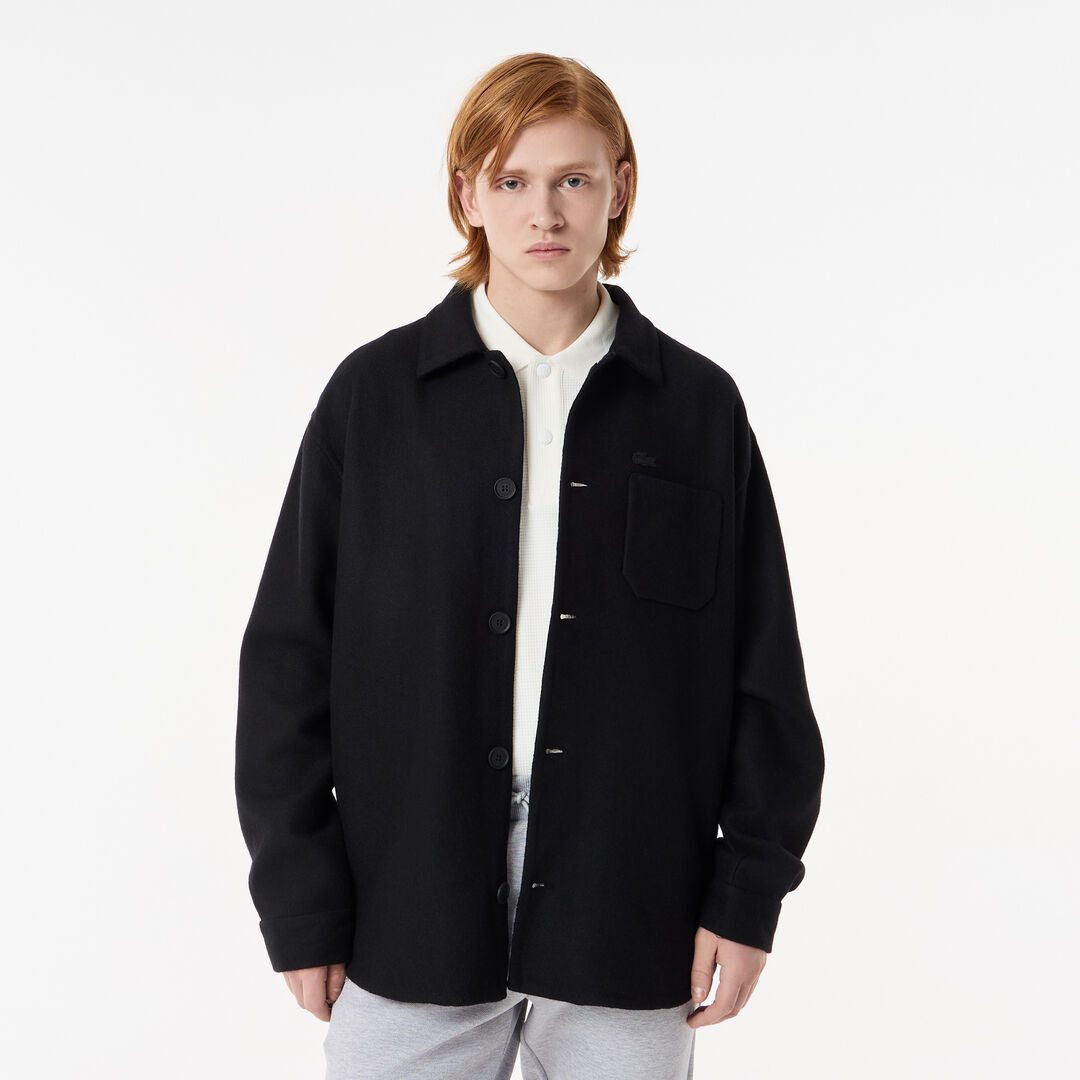 Мужская куртка Lacoste из смеси с овечьей шерстью фото 1