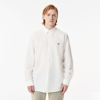 Мужская рубашка Lacoste из смеси хлопка и льна