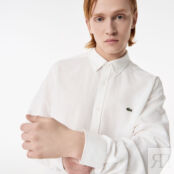 Мужская рубашка Lacoste из смеси хлопка и льна фото 3