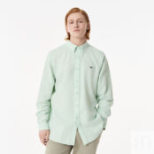 Мужская рубашка Lacoste из смеси хлопка и льна фото 1
