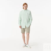 Мужская рубашка Lacoste из смеси хлопка и льна фото 4