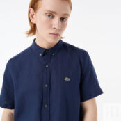 Мужская льнаная рубашка Lacoste фото 3