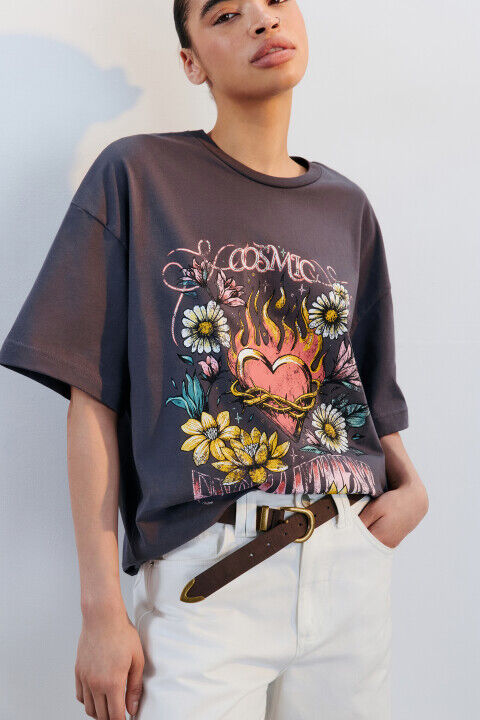 Футболка oversize с принтом befree 4680704739312 фото 1