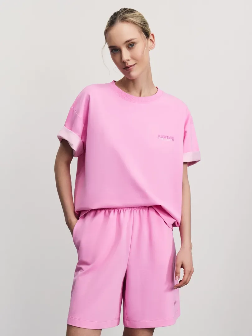 Трикотажные шорты с эластичным поясом Zarina ZR2505012111-90 фото 1