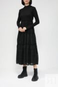 Платье комбинированное с кружевной юбкой Desigual фото 1