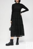 Платье комбинированное с кружевной юбкой Desigual фото 2