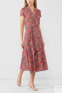 Платье макси с поясом Lauren Ralph Lauren