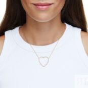 Колье Gold Heart Necklace – Pink VIVA LA VIKA фото 2