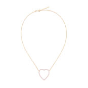 Колье Gold Heart Necklace – Pink VIVA LA VIKA фото 3