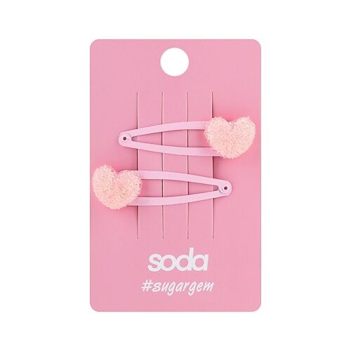 SODA Заколки для волос PINK HEARTS #sugargem SOD900079 фото 1