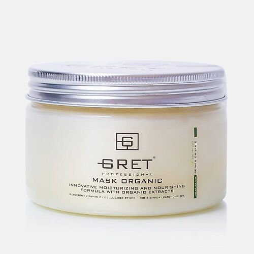 GRET Professional Маска натуральная для волос MASK ORGANIC 250