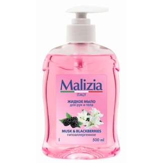 MALIZIA Мыло с дозатором MUSK BLACKBERRY 500
