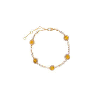 Браслет Crystal Yellow Smiley Face Bracelet DÉJÀ VU