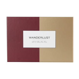 WANDERLUST Подарочный набор Saffiano Rose Wine + Champagne Gold