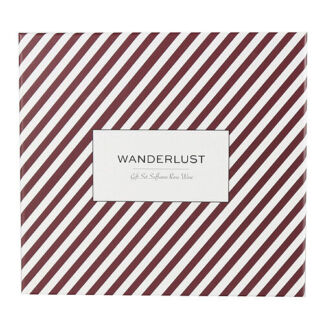 WANDERLUST Подарочный набор Saffiano Rose Wine. Комплект: кошелек + бирка